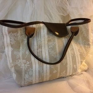 Longchamp Toile Garden Bag